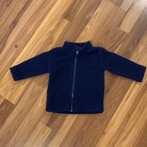 Jumping Beans size 12 months navy blue Fleece zip up jacket